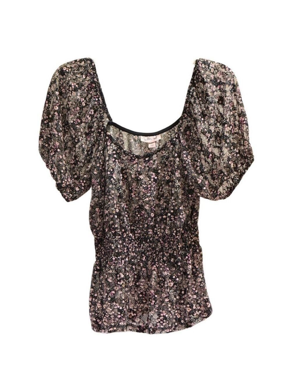Willow Root Mesh Off Shoulder Peplum Top Small